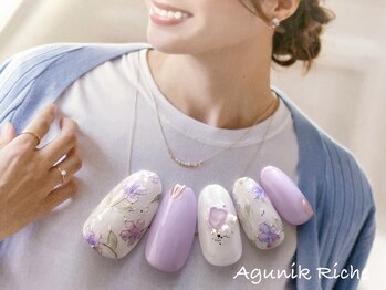 アグニークリッシェ(Agunik Riche)/【フラワーネイル】