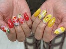 夏花ネイル
