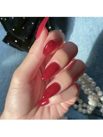ちゅるちゅるネイル/赤ネイル