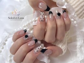 BLACKワンホンネイル♪