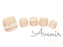 アヴィニール 表参道(Avenir)/パール×ピンクフットネイル