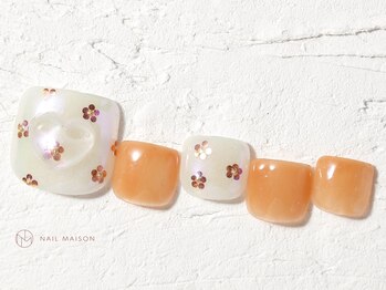 ネイルメゾン 池袋店(NAIL MAISON)/ミラーホロフラワー￥11000