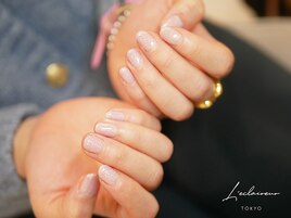 ラメワンカラーネイル