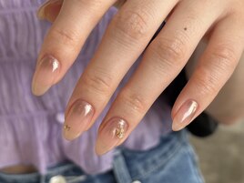 ピンクミラーネイル