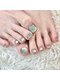リファインネイル(refinenail)の写真/大人気マグネットネイルでシンプルでも足元を華やかに輝かせてみませんか☆