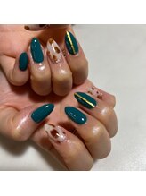 ネイリュー(naiLiu)/ニュアンスレオパードネイル