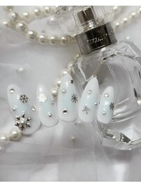雪ネイル