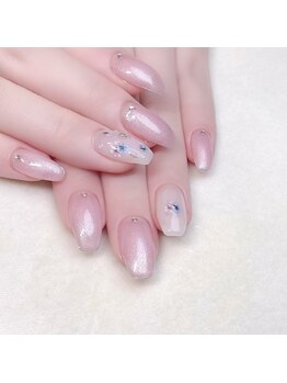 ピオニーネイル(peony nail)/選べるドライフラワーネイル
