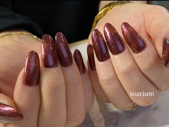 ソアーリウム(soarium)の写真/自爪のような自然な仕上がりに♪爪が短い・折れてしまった・形が気になる等、爪のお悩みは長さだしで解決!!