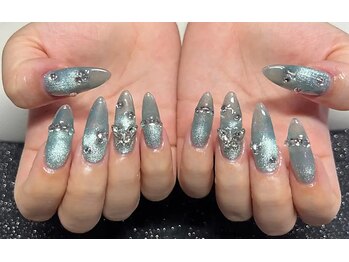 RIN NAILS 【長さだし/フィルイン/持ち込み/マグネット】の写真/《長さだし》で叶う憧れうるつや韓国ワンホンネイル♪持ち込みOK!理想の美フォルム&ロングネイルを実現◇