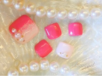 ネイルアンドアイラッシュ ボネール 銀座店(lash Bounail)/シンプル フット 8980円