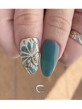 ペイズリーネイル Pg アウモエネイル Aumoe Nail のフォトギャラリー ホットペッパービューティー