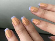 クレモアネイル 池袋西口店(CLEMORE NAIL)/オーロラ×フレンチネイル