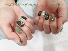 リオッサ オブ ラグーン(RIOSSA of Lagoon)/蝶々×ツイードネイル