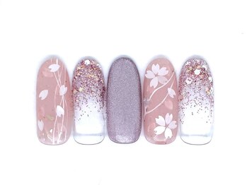 ネイルサロン ドゥ(Nail Salon Doux)/35番　2025春デザインコンテスト