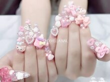 シンデレラネイル(CINDERELLA NAIL)/【チップ長さだしネイル】