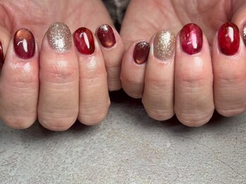 マグネットネイル/冬ネイル