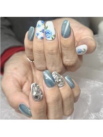 爽やかブルーローズxうる艶マグ