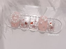 リンクネイル 渋谷(LINK NAIL)/バレンタインデザイン☆¥8930