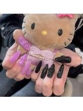 ヒトミネイルサロン(HITOMI NAIL SALON)/クロムハーツネイル（バイカラー