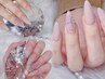 トレンド最前線☆《クロムネイル》マット仕上げ♪片手にパーツ１つずつ¥13200