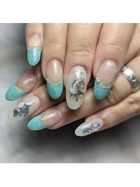 ミントグリーンネイル