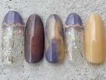 フリークネイル(FREAK Nail)/うねうねもやパープル ¥12000