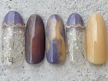 うねうねもやパープル ¥12000