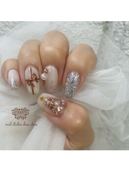 ネイルアンドアイラッシュスタジオ シュシュ(chouchou)/クリスマスツリーネイル