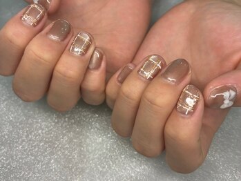 マグネットにチェック柄