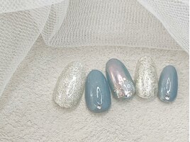 うるうる氷ネイル/オーロラミラ-