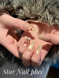 マグネットリボンネイル