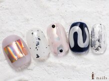 アイネイルズ 横浜WEST店(I-nails)/個性派韓国しずく9480円
