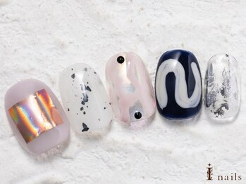 アイネイルズ 横浜WEST店(I-nails)/個性派韓国しずく9480円