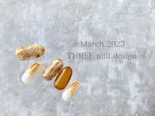 スリー(THREE)/March 2023/nail desing