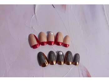 ブリオン 六本松店(Bullion)/ブロッキングミラーネイル