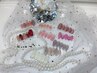 【Hand】月替わり、店内サンプル（画像内10種デザイン）、シンプル10本アート