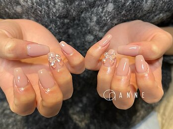 アンネ 渋谷店(ANNE)の写真/【パラジェル使用/初回オフ込】ちゅるんとワンカラー￥3850！こなれ感/垢抜け感/透明感ならお任せ♪