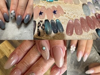 サンカリネイル バイ ヴァラ イオンモール新居浜店(sankari nail by VALLA)の写真/縦長美爪が叶う長さ出しが人気＊美しいフォルム形成×シルエットで細見えする指先に仕上げます♪