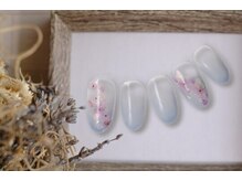 FAST NAIL 春日部店【パラジェル/ジェルネイル専門/定額/マグネット/フットネイル】/冬ネイル  ツイード【11826】