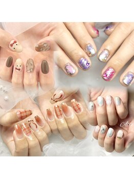 アリィ(Ali'i)の写真/《理想のネイルが最大限楽しめる手書きアート》貴女だけのオリジナルネイルを実現する持ち込みデザインOK◎