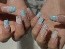 レースフレンチネイル