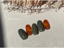 ヴィガー アンド ルックス 白金 目黒(Vigor&Looks)/秋　べっ甲　くすみグリーン