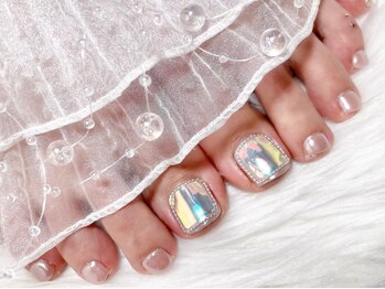 ジョアアンジェ 福島店(joieange)/オーロラネイル ビームネイル