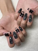 インプレス 鶴見店(Impress)/キラキラリボンネイル