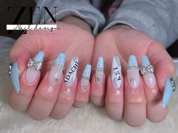 ゼン ネイル デザイン 池袋(ZEN NAIL DESIGN)/長さだしやり放題×つけ放題