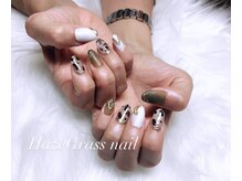 ハズグラスネイル(Haze Grass nail)/秋ネイル
