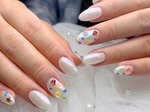 ジョアネイル 東新宿 新大久保店(JOA Nail)の雰囲気（ビージュネイル/ホワイト/カラーストーン/ミラー）