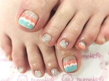 ネイルサロン 爪吉/ピーコックで配色を楽しんで♪