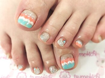 ネイルサロン 爪吉/ピーコックで配色を楽しんで♪